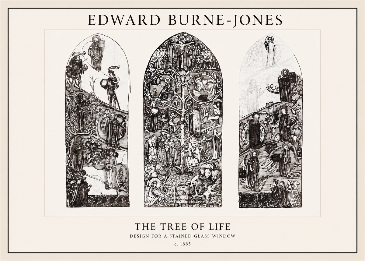 Edward Burne-Jones The Tree of Life No1 - Plakat
