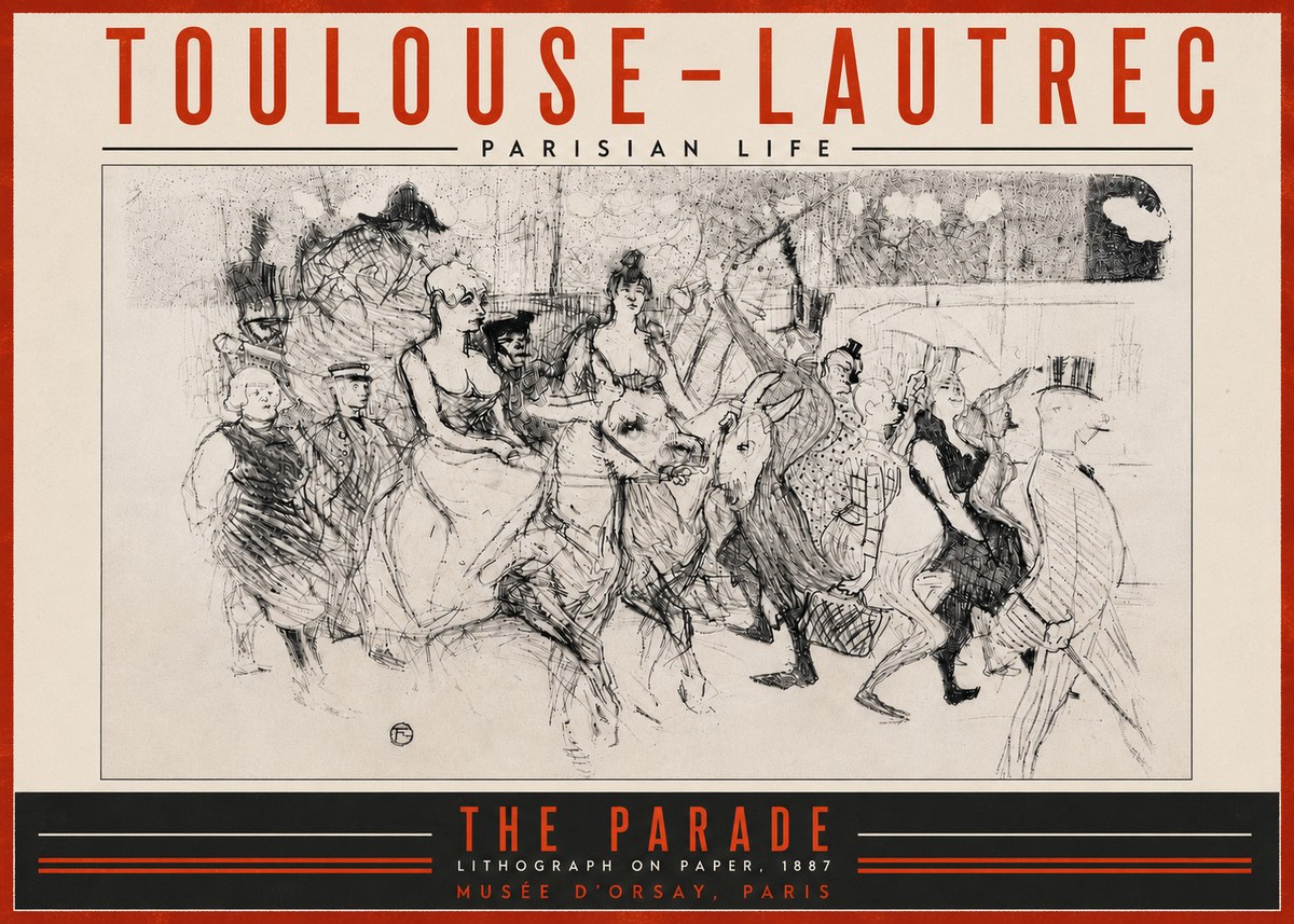 Toulouse-Lautrec The Parade No5 - Plakat