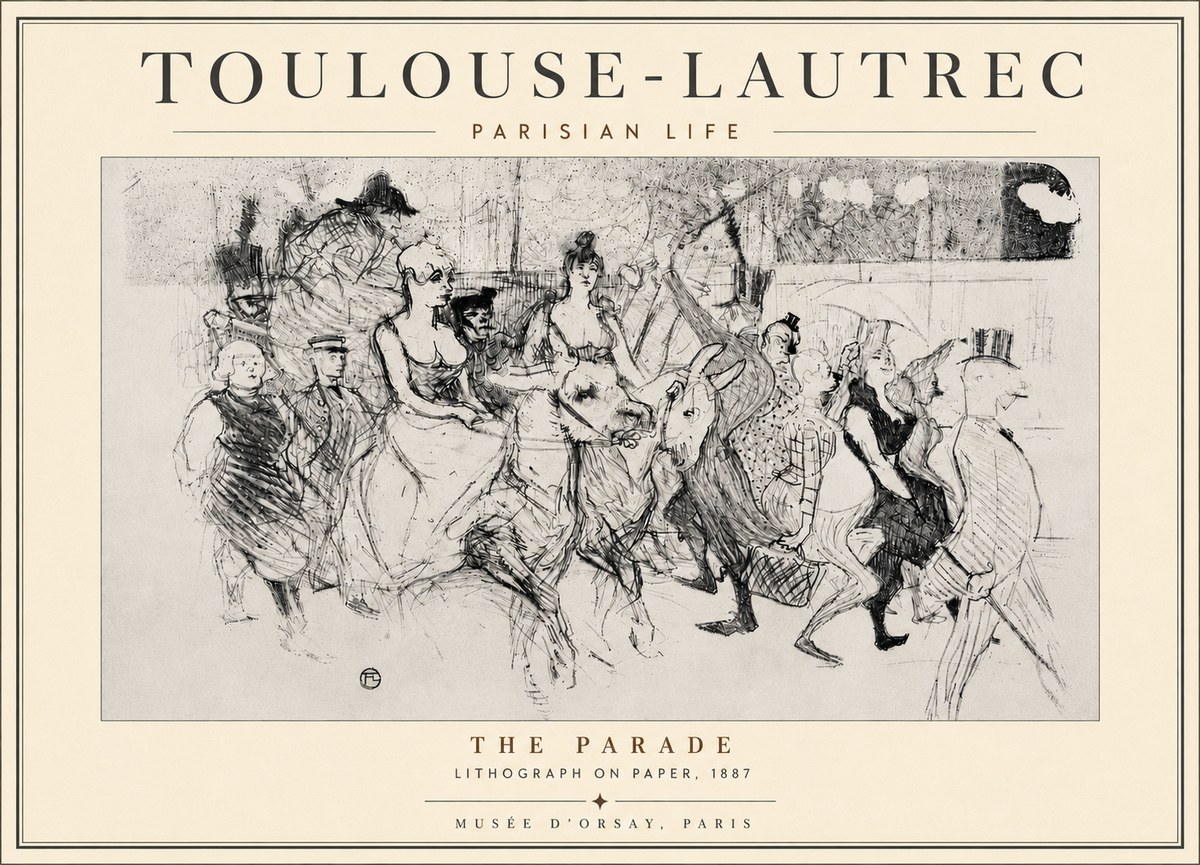 Toulouse-Lautrec The Parade No6 - Plakat