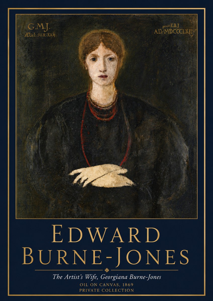 Edward Burne-Jones The Artist's Wife, Georgiana Burne-jones No5 - Plakat