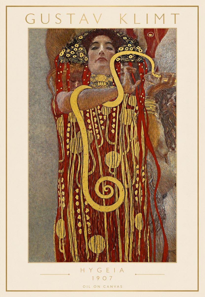 Klimt Hygeia No1 - Plakat