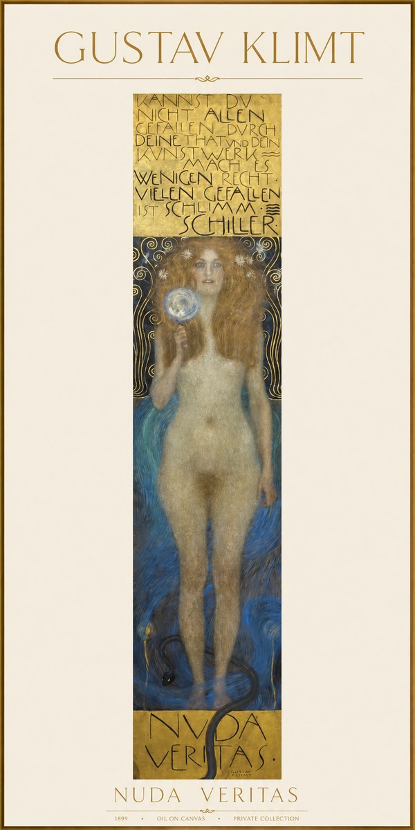 Klimt Nuda Veritas No1 - Plakat