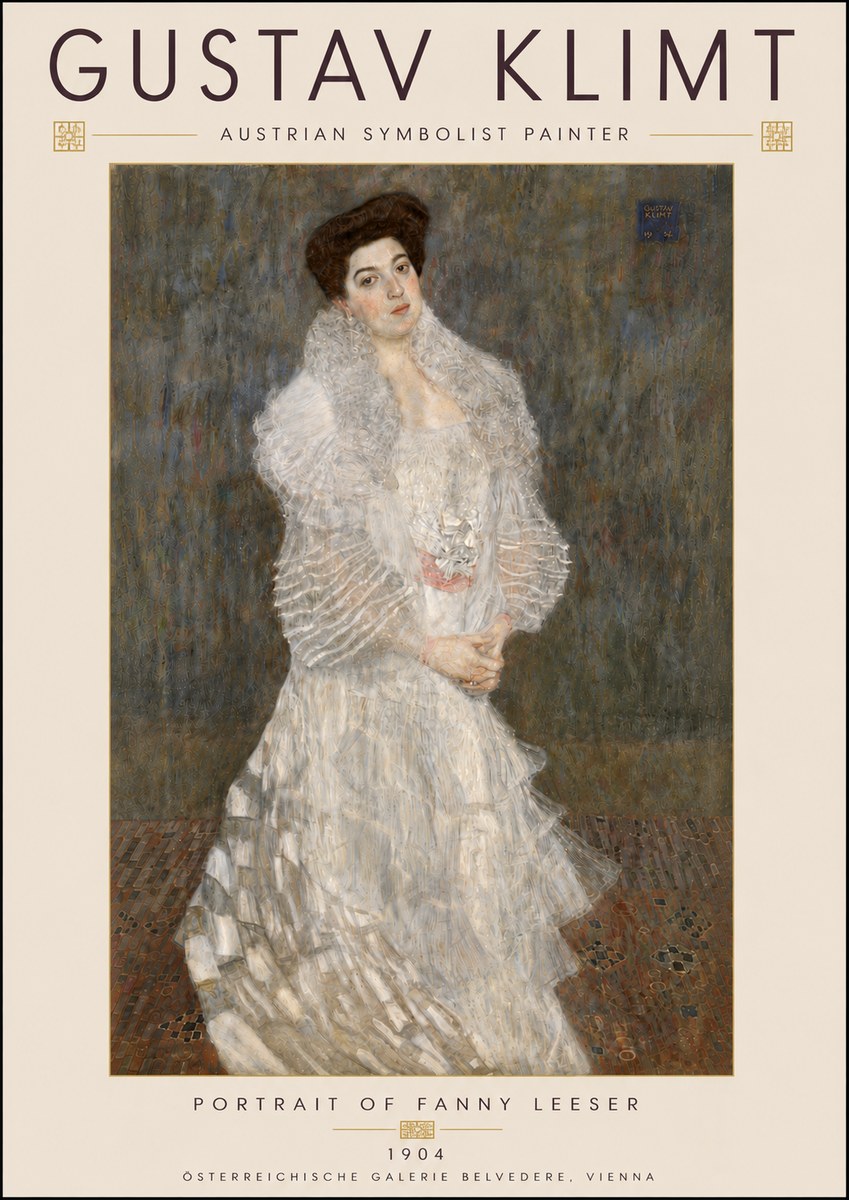 Klimt Portrait of Fanny Leeser No6 - Plakat