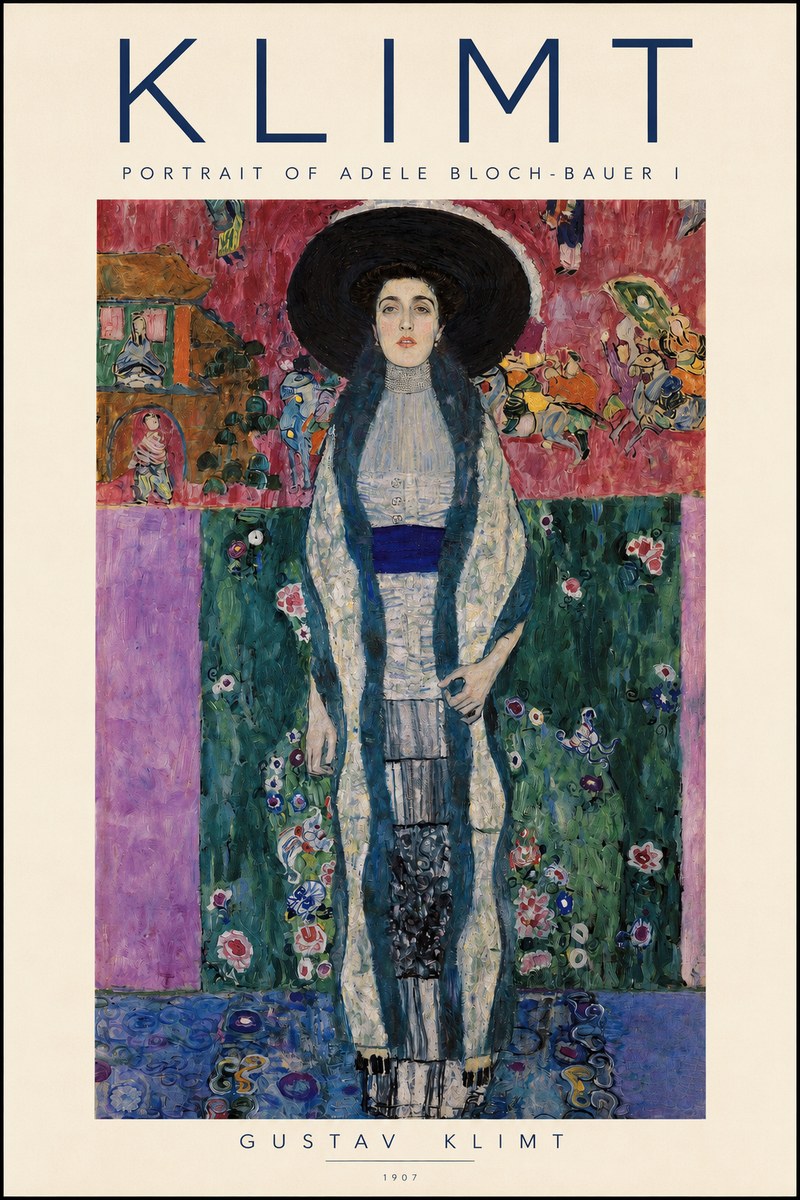 Klimt Portrait of Adele Bloch-bauer I No2 - Plakat