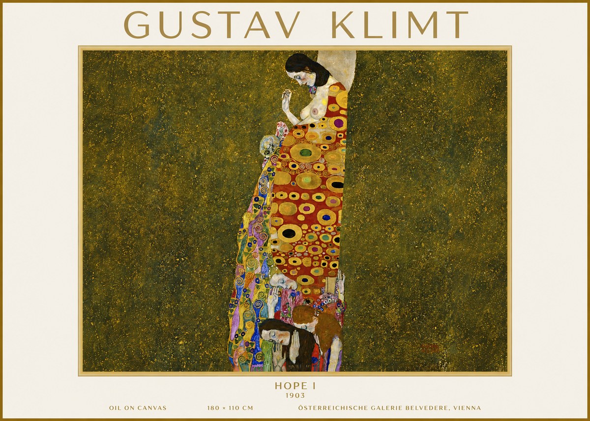 Klimt Hope I No4 - Plakat