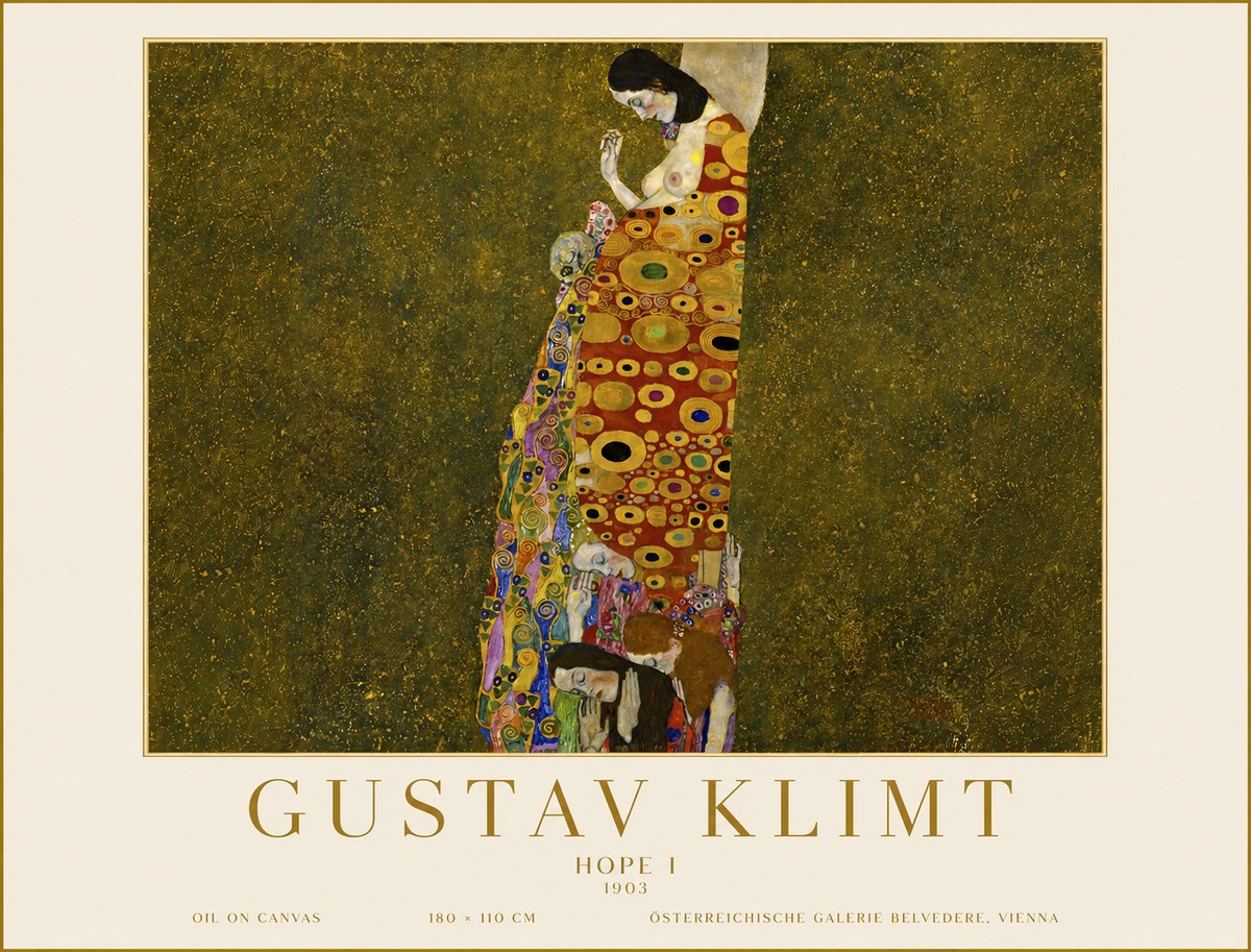 Klimt Hope I No6 - Plakat