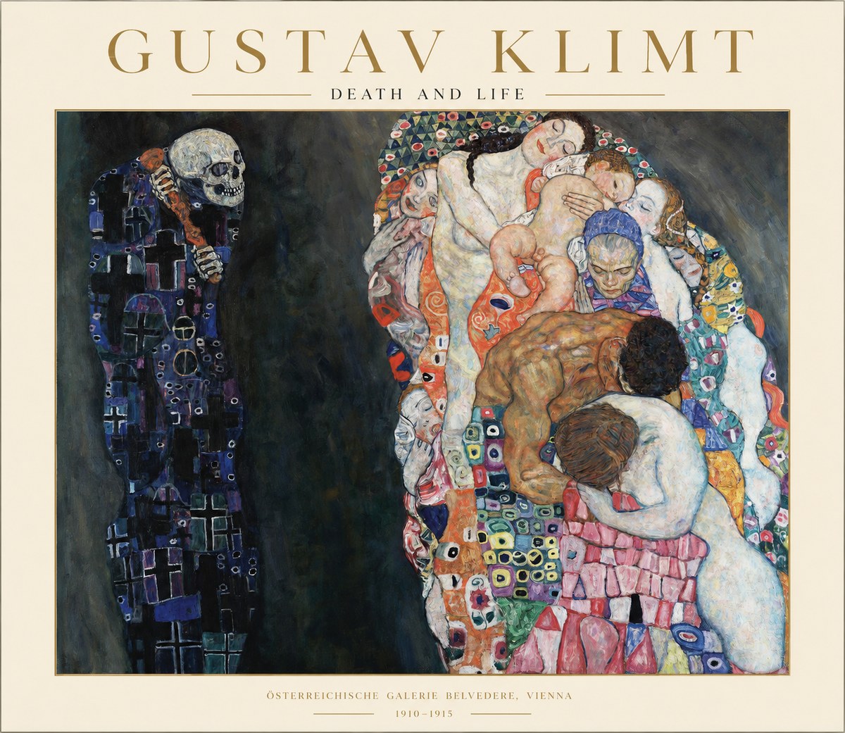 Klimt Death and Life No1 - Plakat