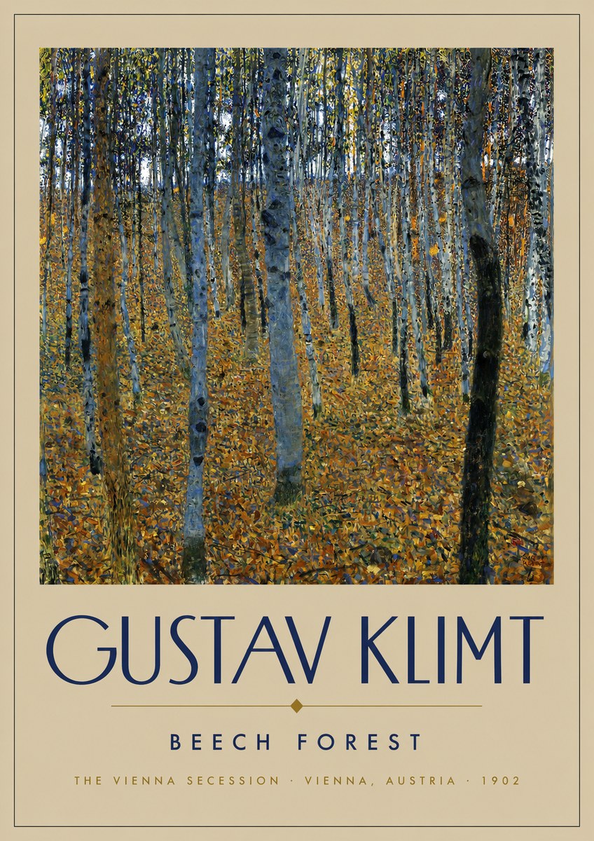 Klimt Beech Forest No2 - Plakat