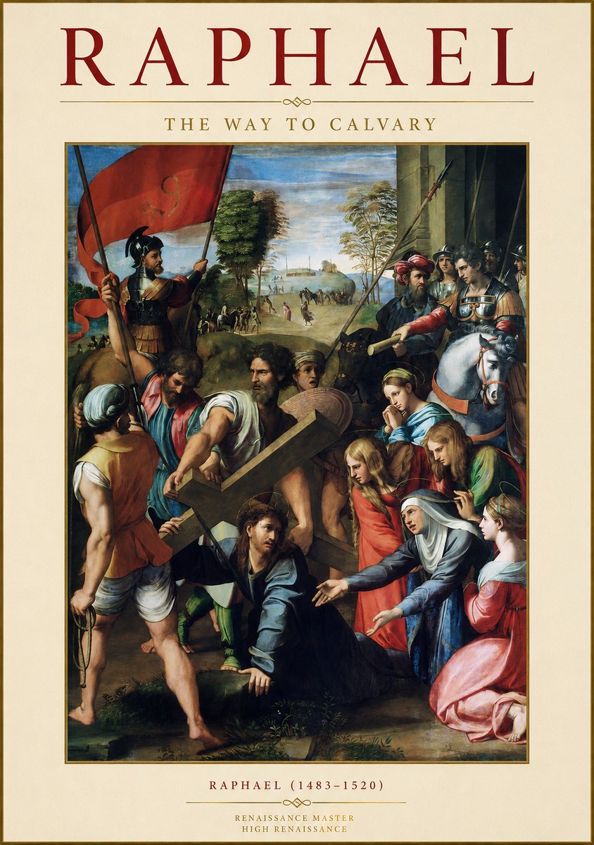 Raphael The Way to Calvary No1 - Plakat