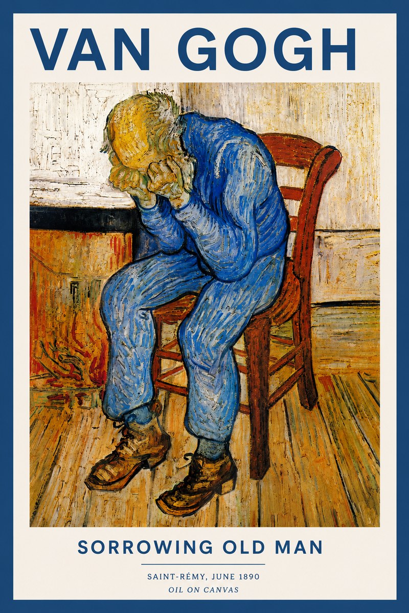 Van Gogh Sorrowing Old Man No2 - Plakat
