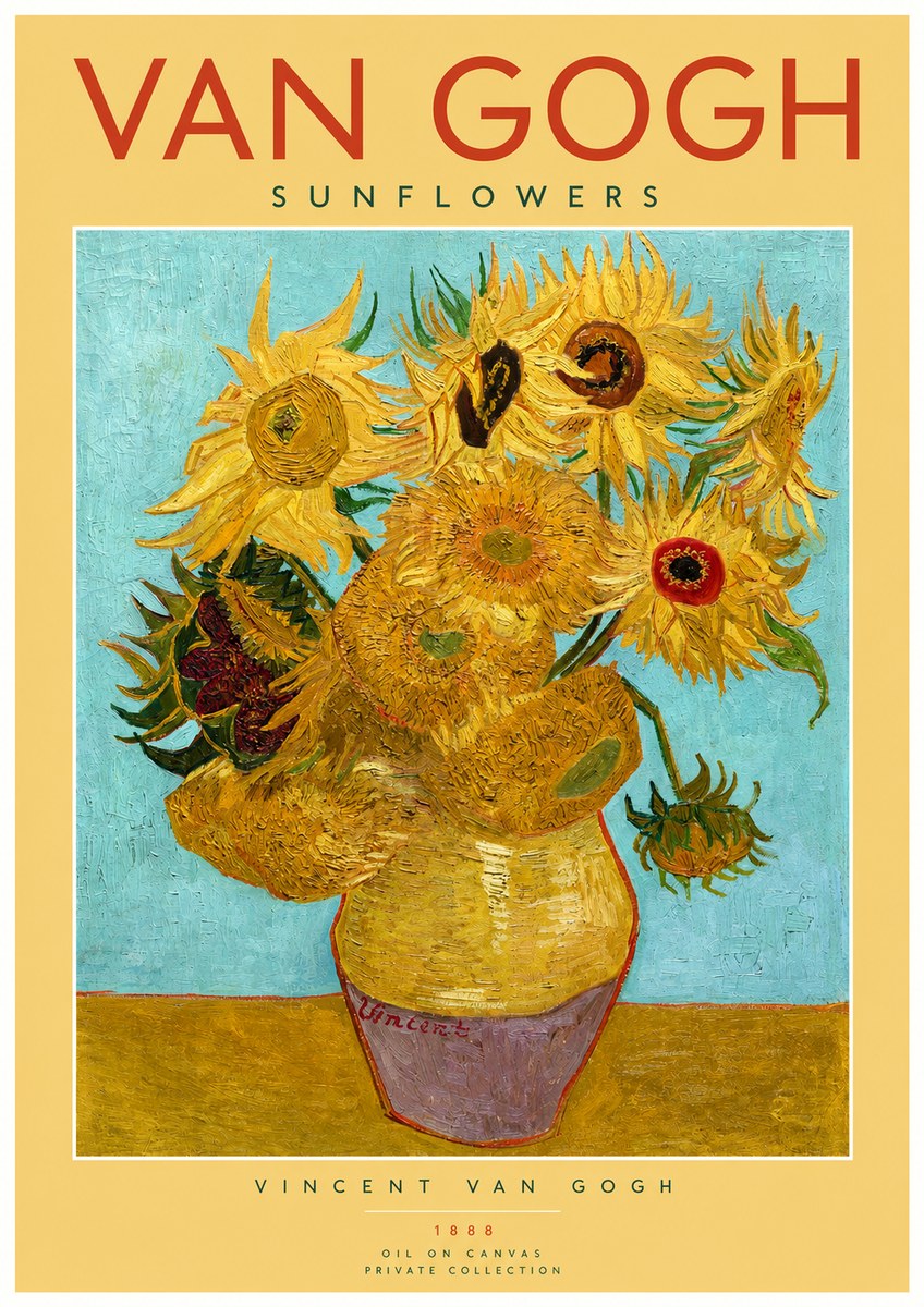 Van Gogh Sunflowers I No2 - Plakat