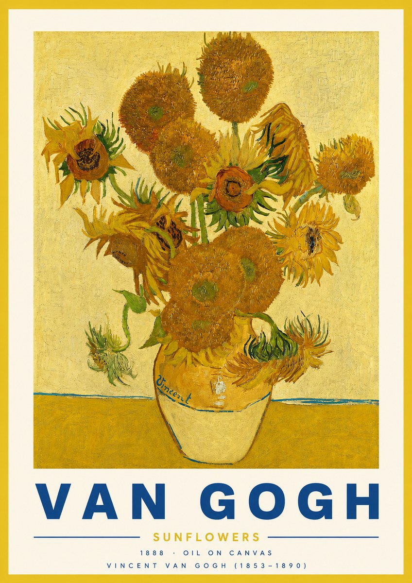 Van Gogh Sunflowers II No3 - Plakat