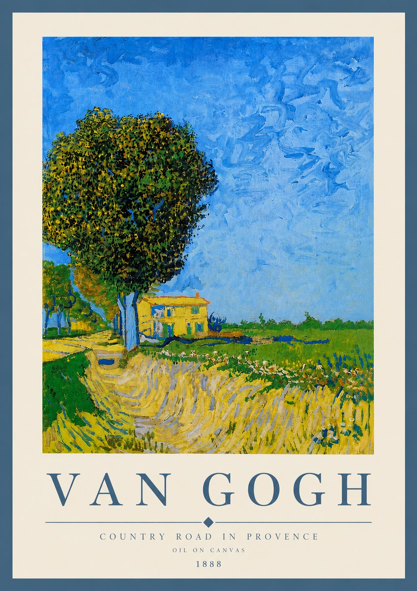 Van Gogh Country Road in Provence II No6 - Plakat