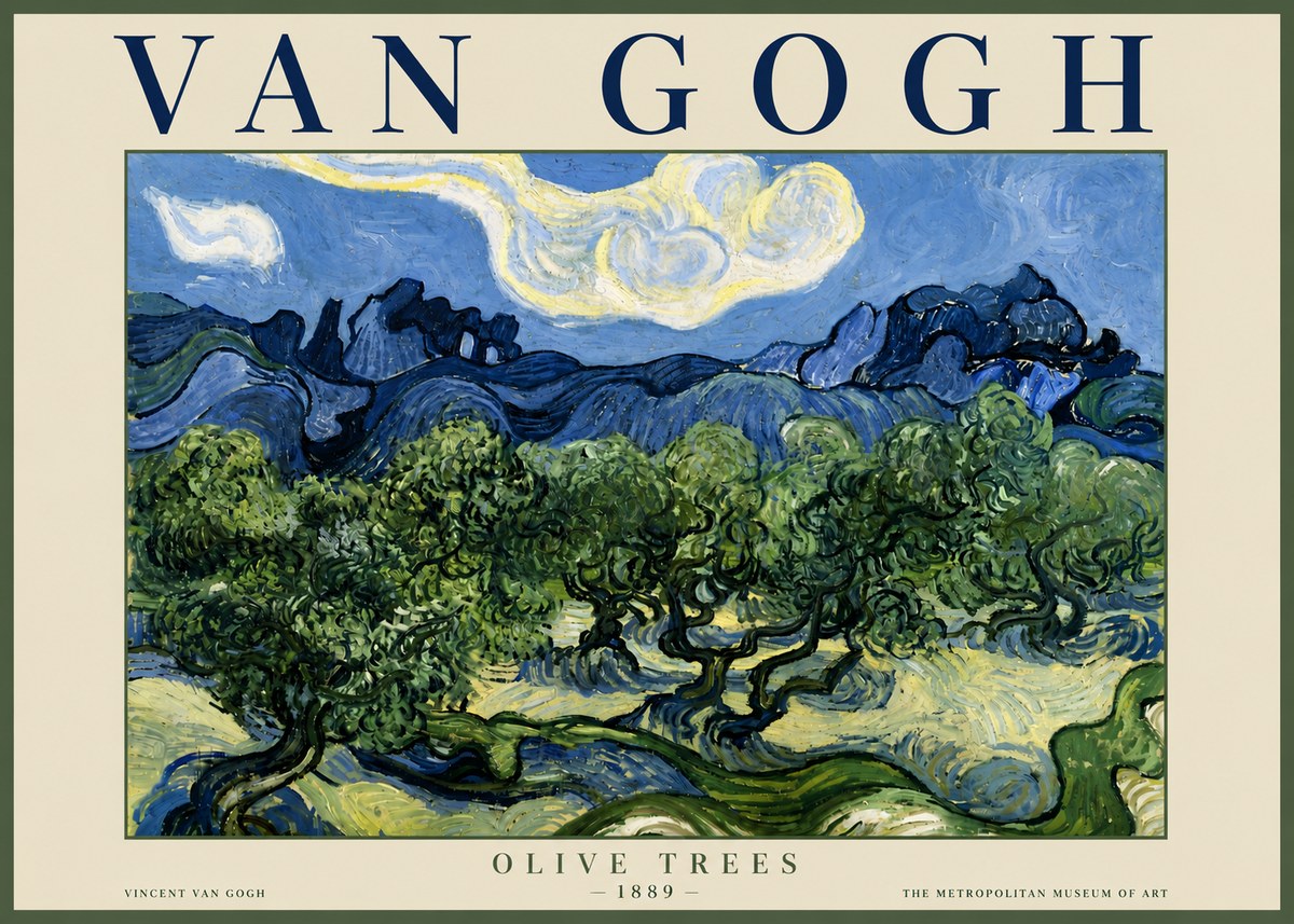 Van Gogh Olive Trees No6 - Plakat