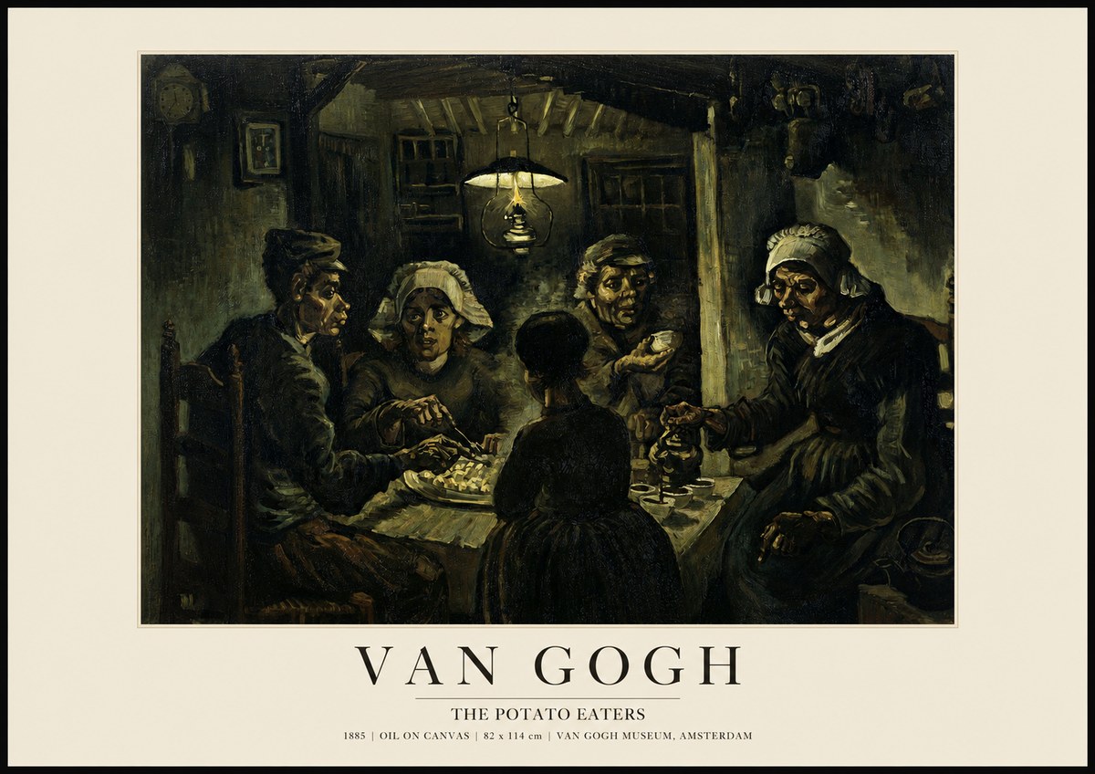 Van Gogh The Potato Eaters II No1 - Plakat