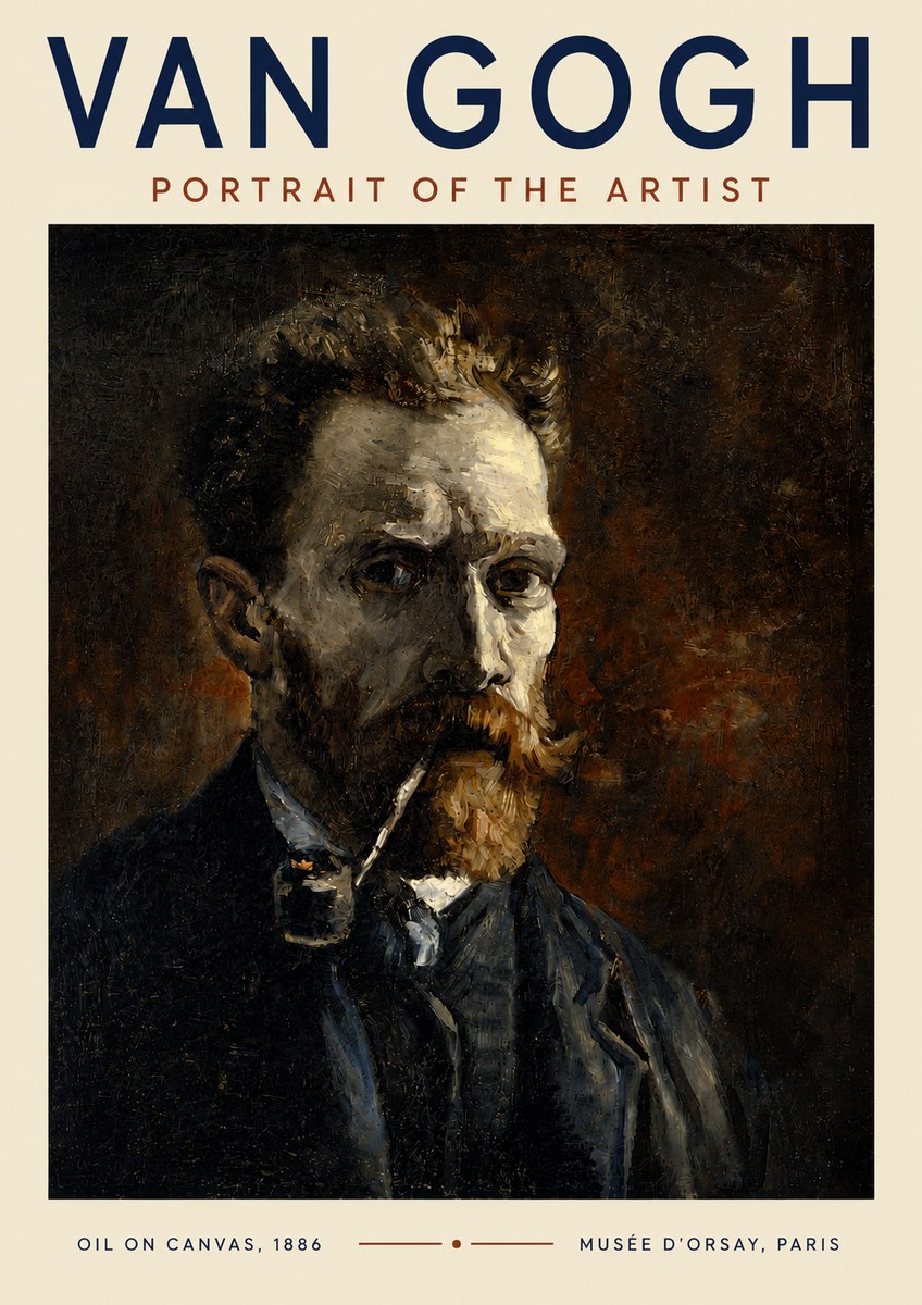 Van Gogh Portrait of the Artist I No6 - Plakat
