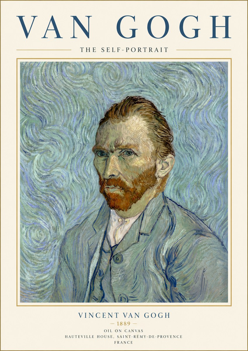 Van Gogh The Self-portrait No6 - Plakat