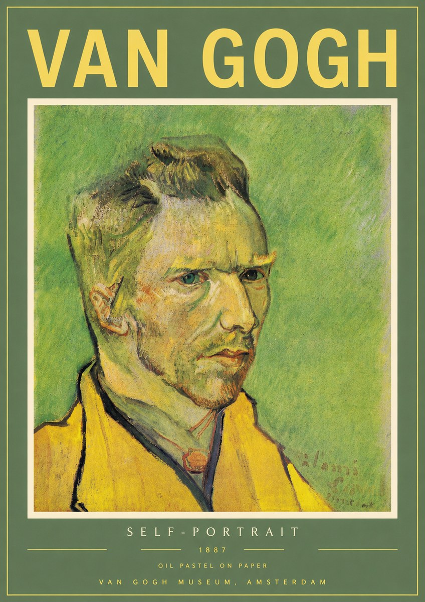 Van Gogh Self-portrait II No4 - Plakat