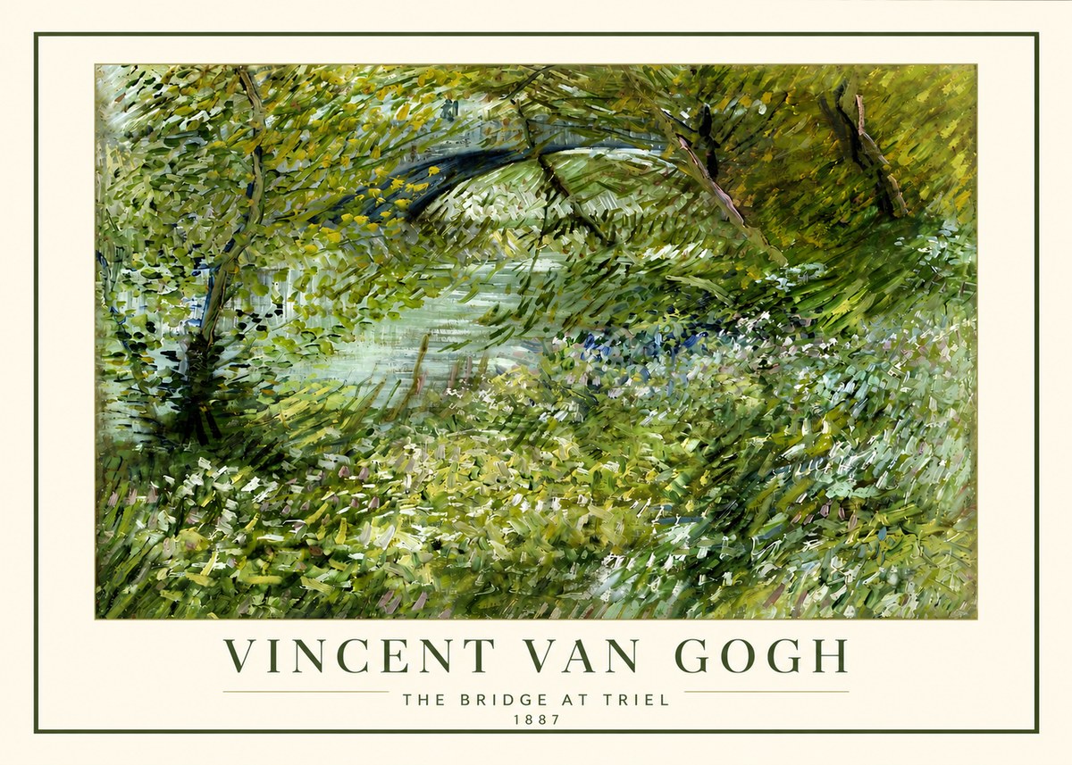 Van Gogh The Bridge at Triel No4 - Plakat