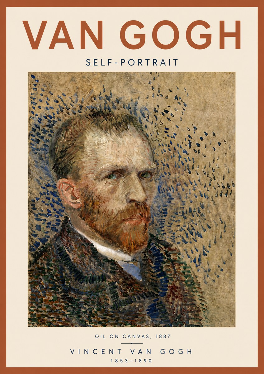 Van Gogh Self-portrait IV No5 - Plakat