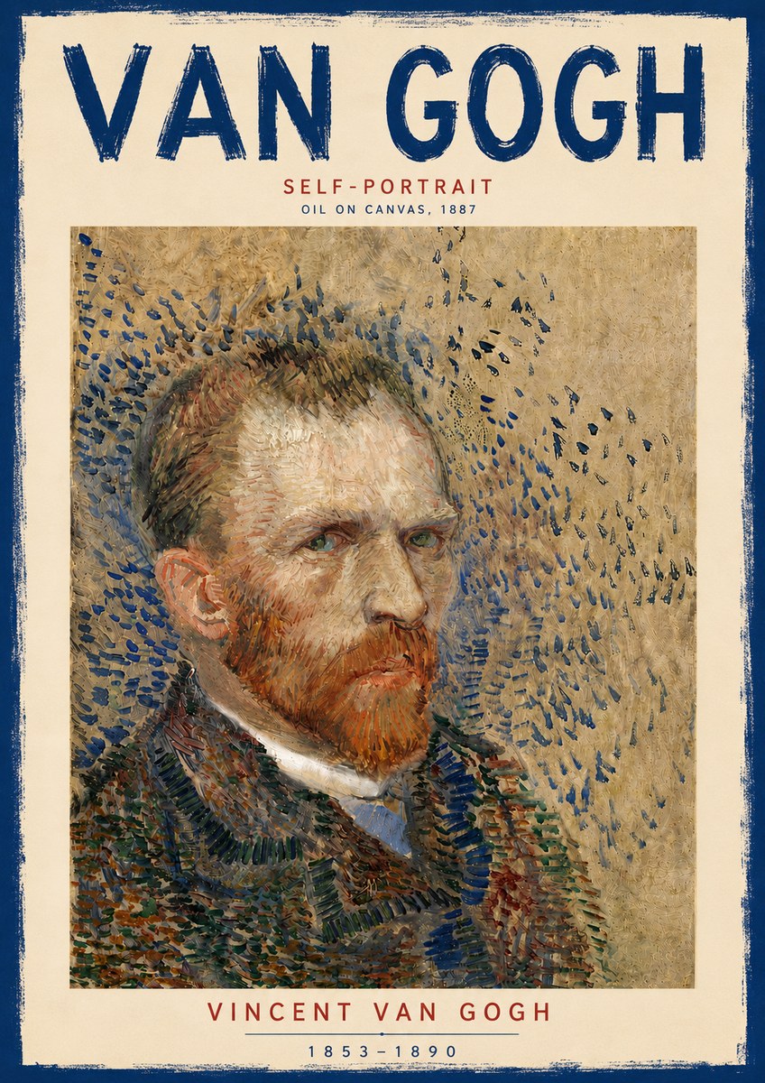 Van Gogh Self-portrait IV No6 - Plakat