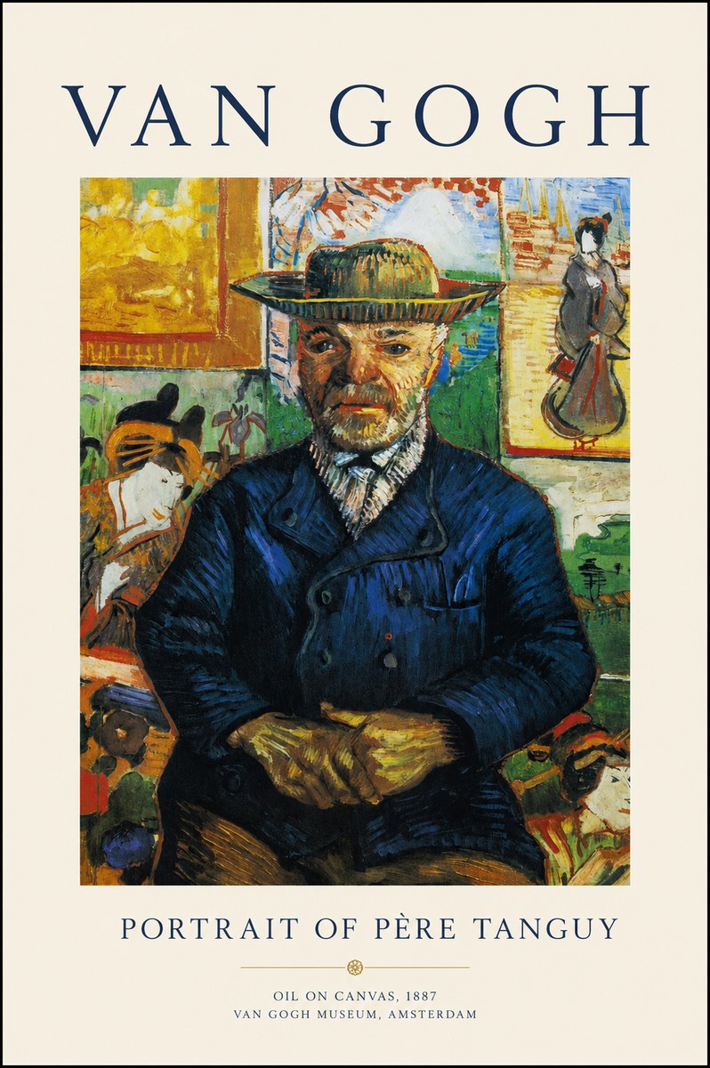 Van Gogh Portrait of Père Tanguy II No1 - Plakat