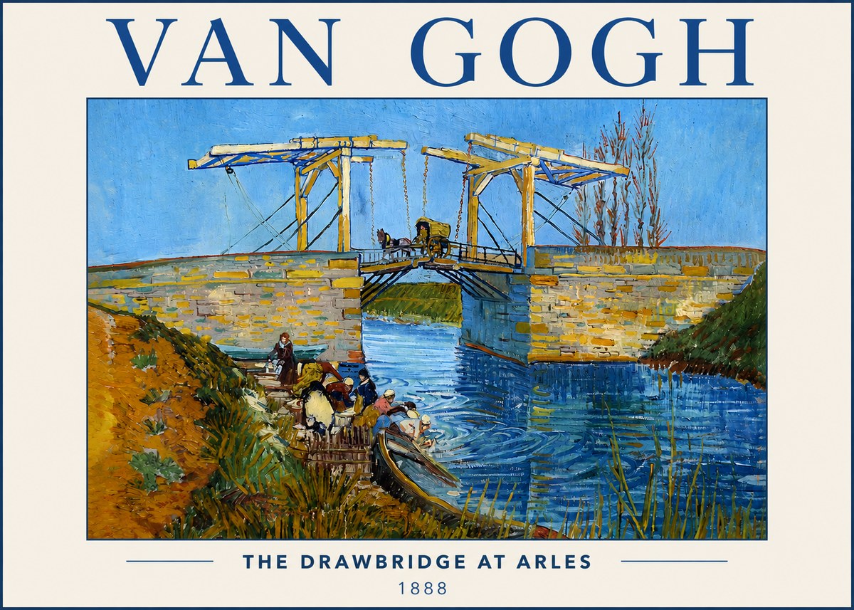 Van Gogh The Drawbridge at Arles I No3 - Plakat