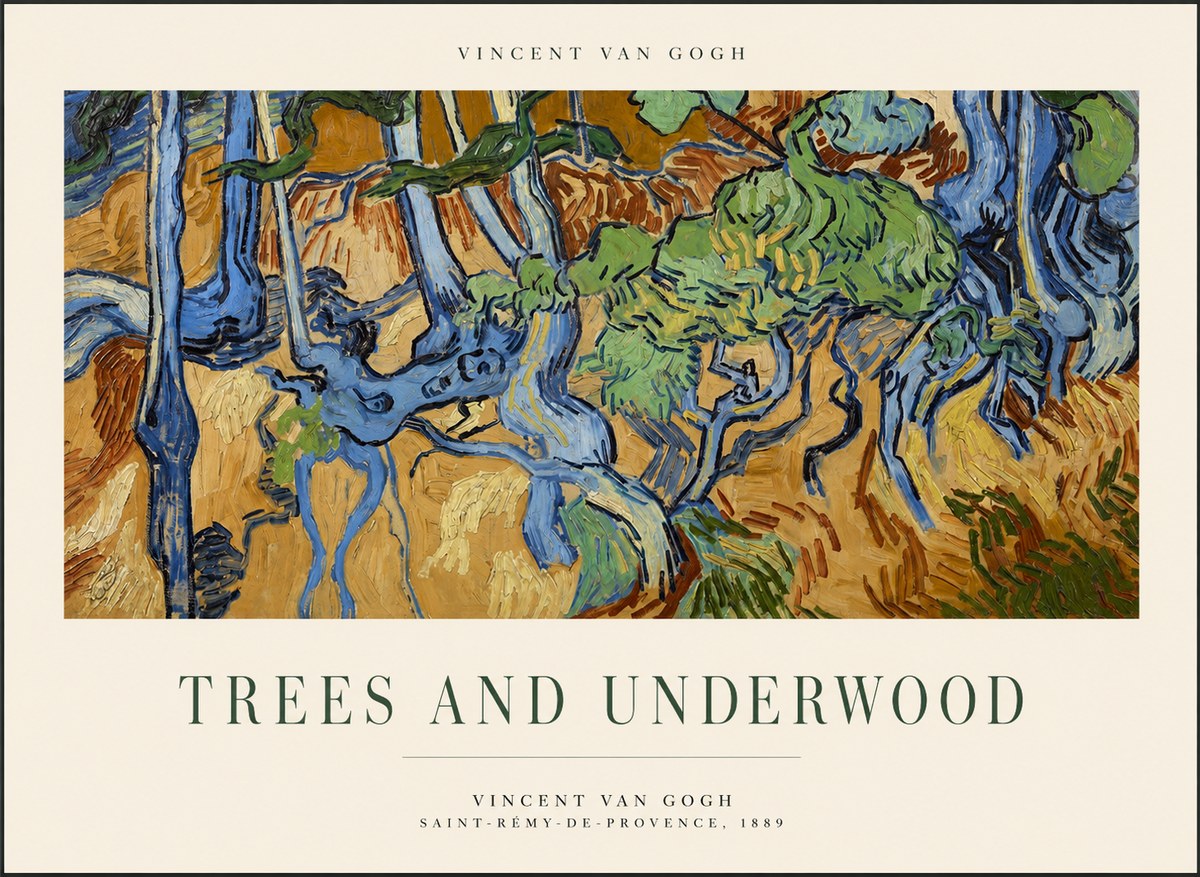 Van Gogh Trees and Underwood No1 - Plakat