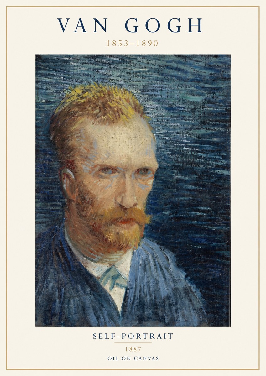 Van Gogh Self-portrait VI No1 - Plakat