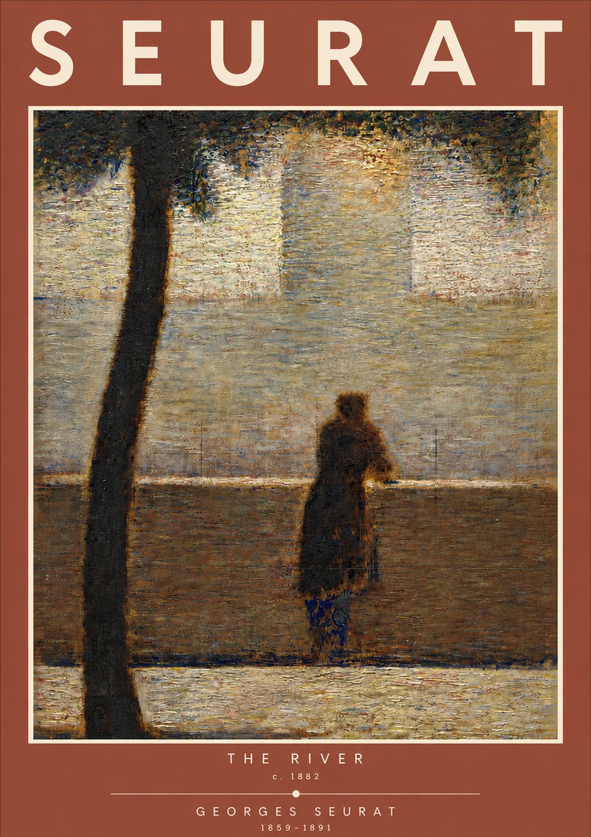 Seurat The River No5 - Plakat