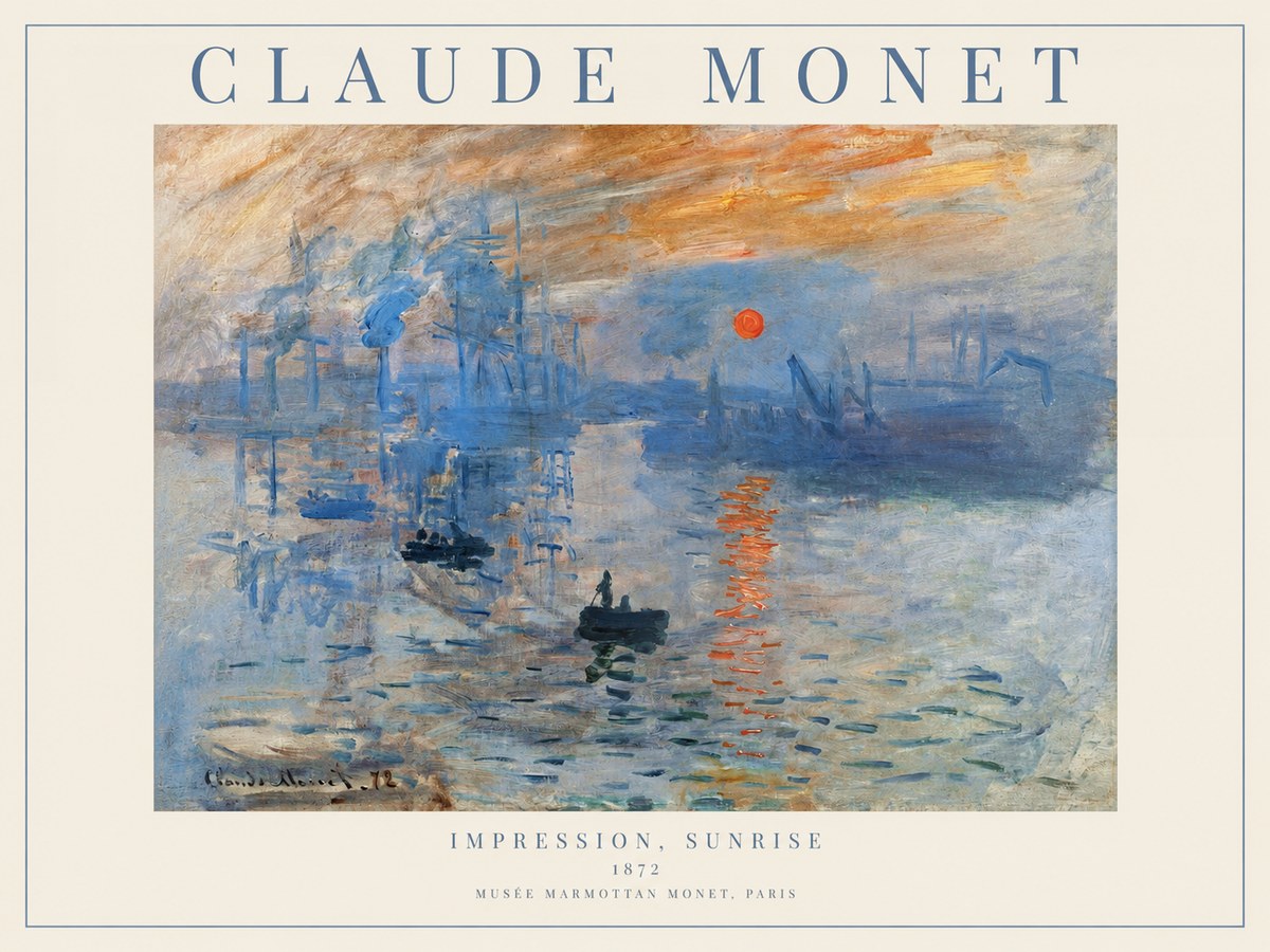 Monet Impression, Sunrise I No1 - Plakat