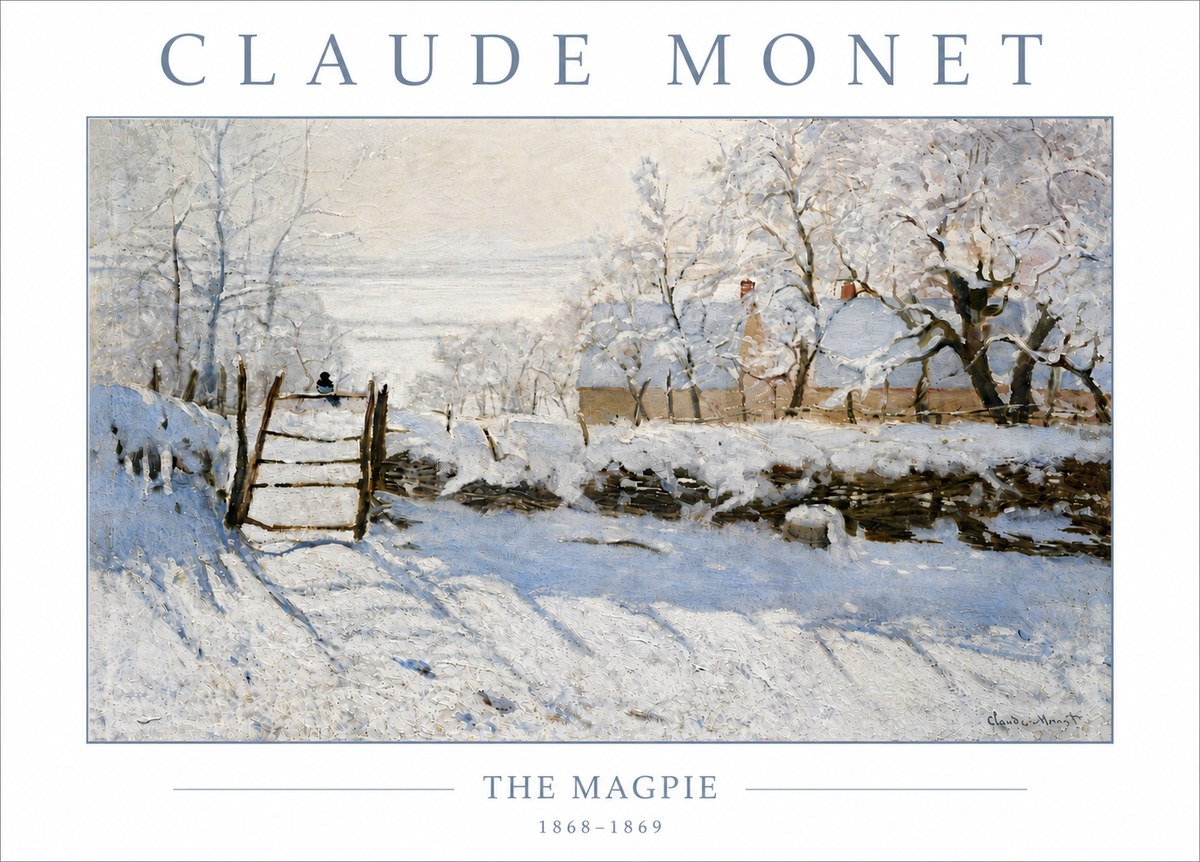 Monet The Magpie No6 - Plakat