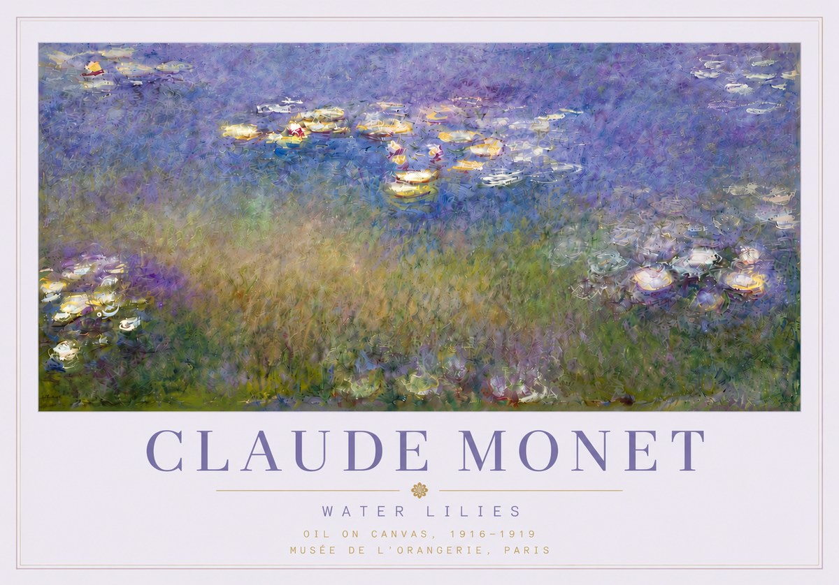 Monet Water Lilies VII No6 - Plakat