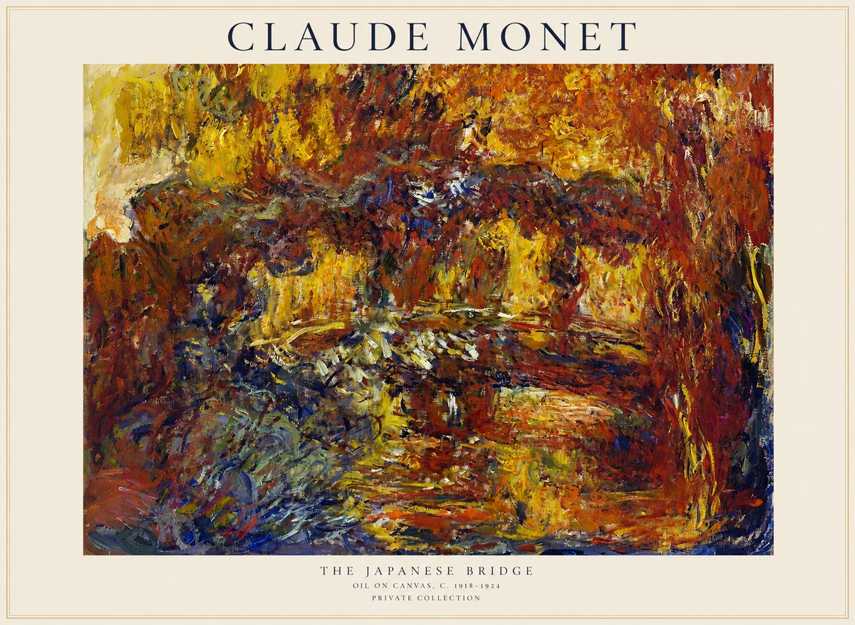 Monet The Japanese Bridge II No1 - Plakat