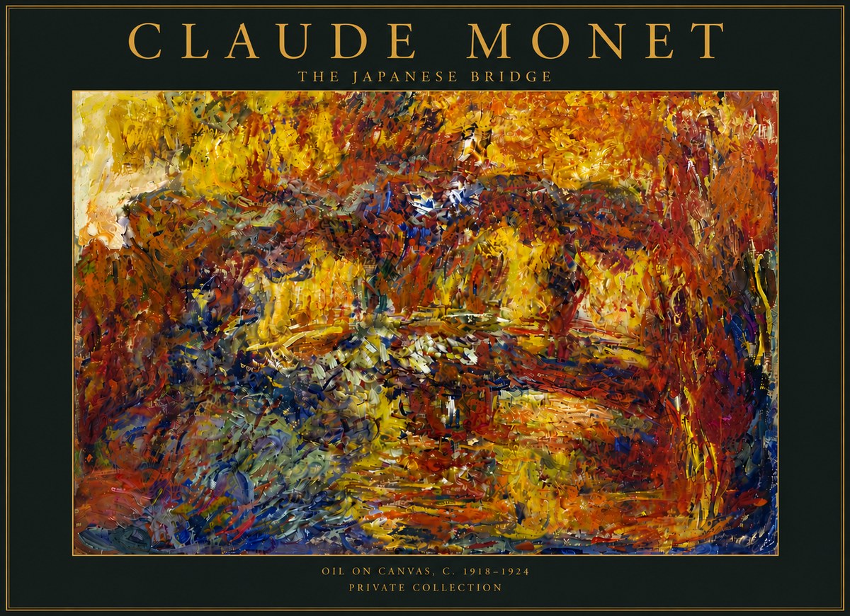 Monet The Japanese Bridge II No5 - Plakat