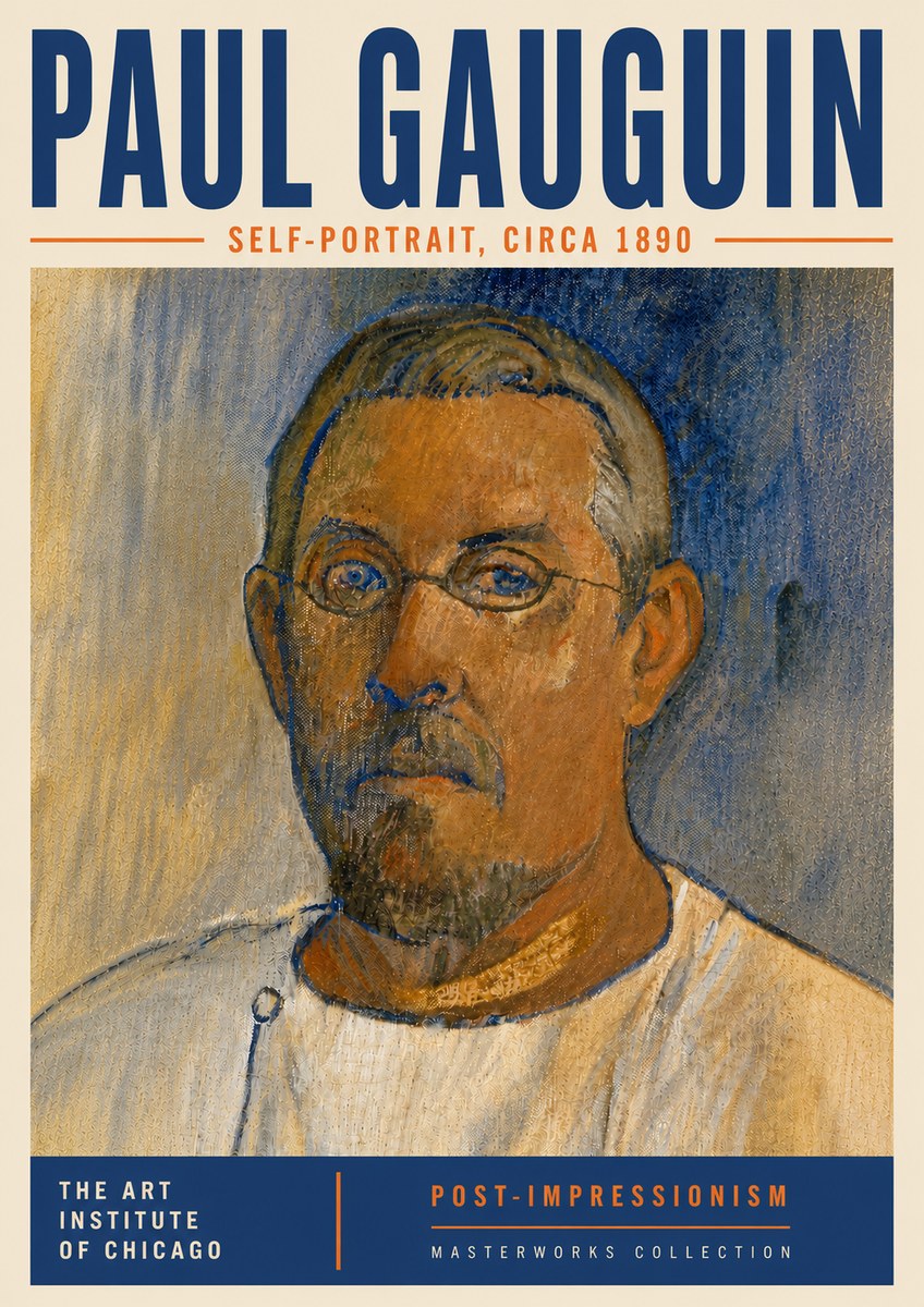 Paul Gauguin Self-portrait I No6 - Plakat