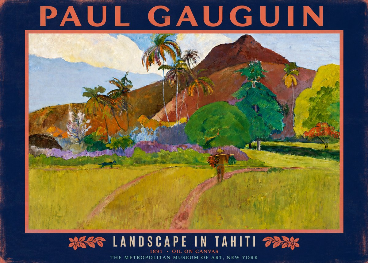 Paul Gauguin Landscape in Tahiti II No2 - Plakat