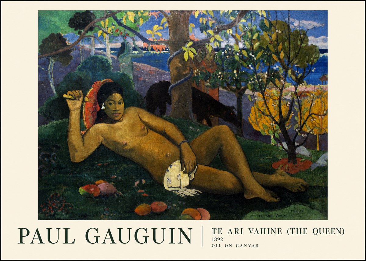 Paul Gauguin Te Ari Vahine (the Queen) No1 - Plakat