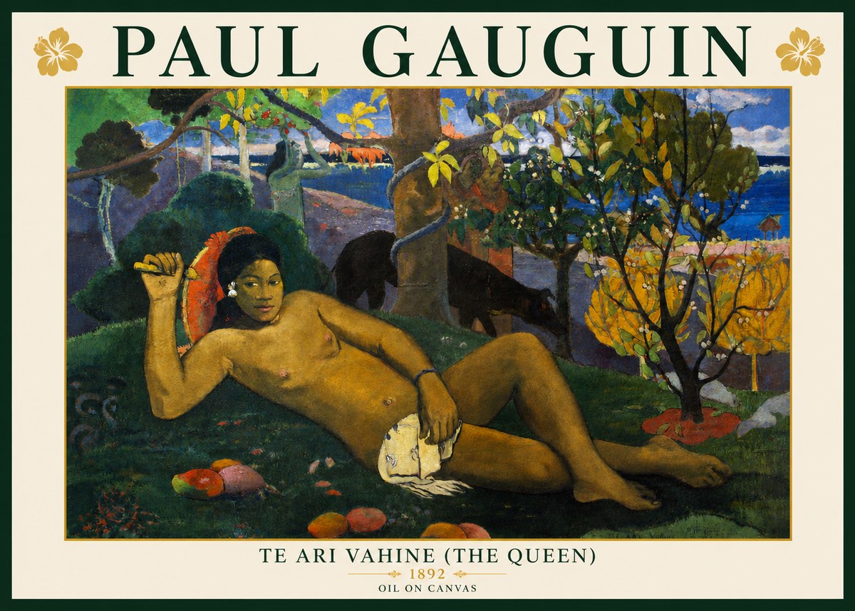 Paul Gauguin Te Ari Vahine (the Queen) No3 - Plakat