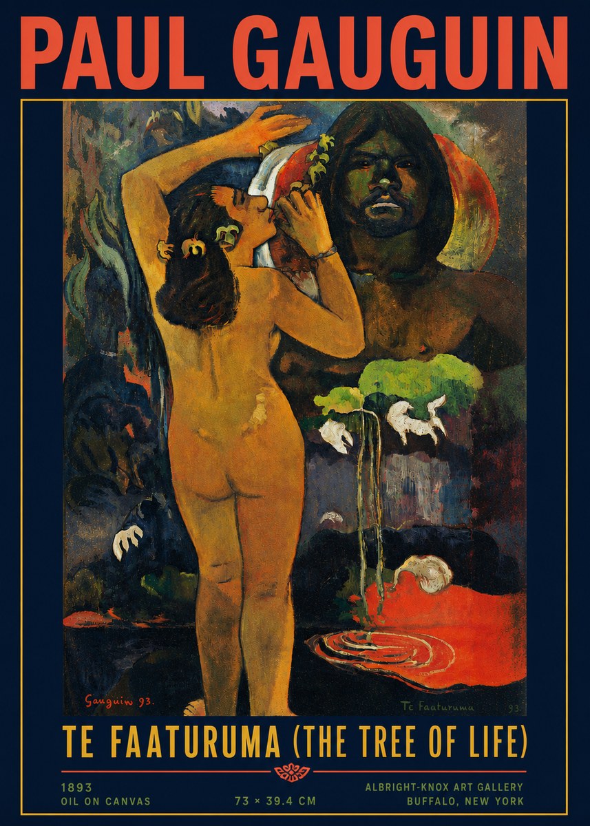 Paul Gauguin Te Faaturuma (the Tree of Life) No4 - Plakat