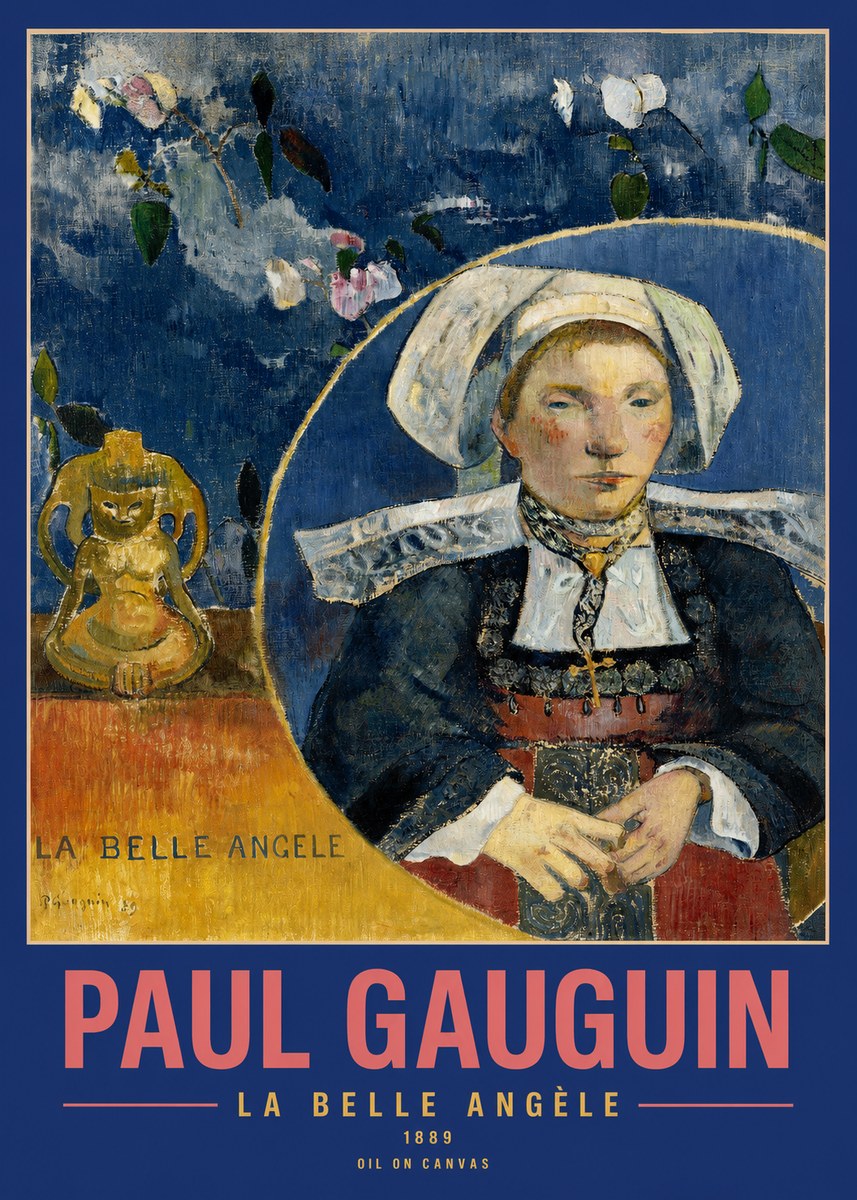 Paul Gauguin La Belle Angele No2 - Plakat