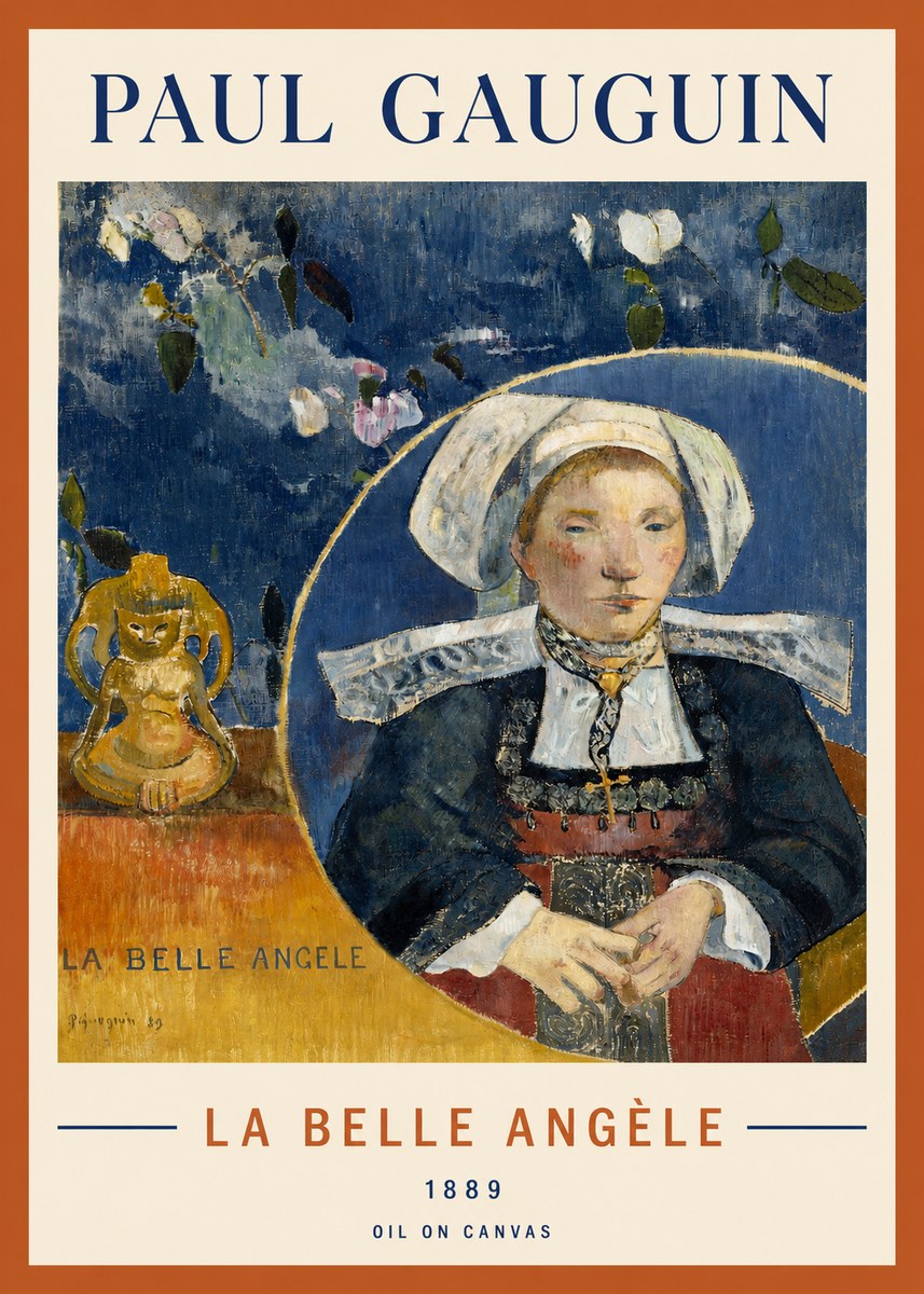 Paul Gauguin La Belle Angele No3 - Plakat