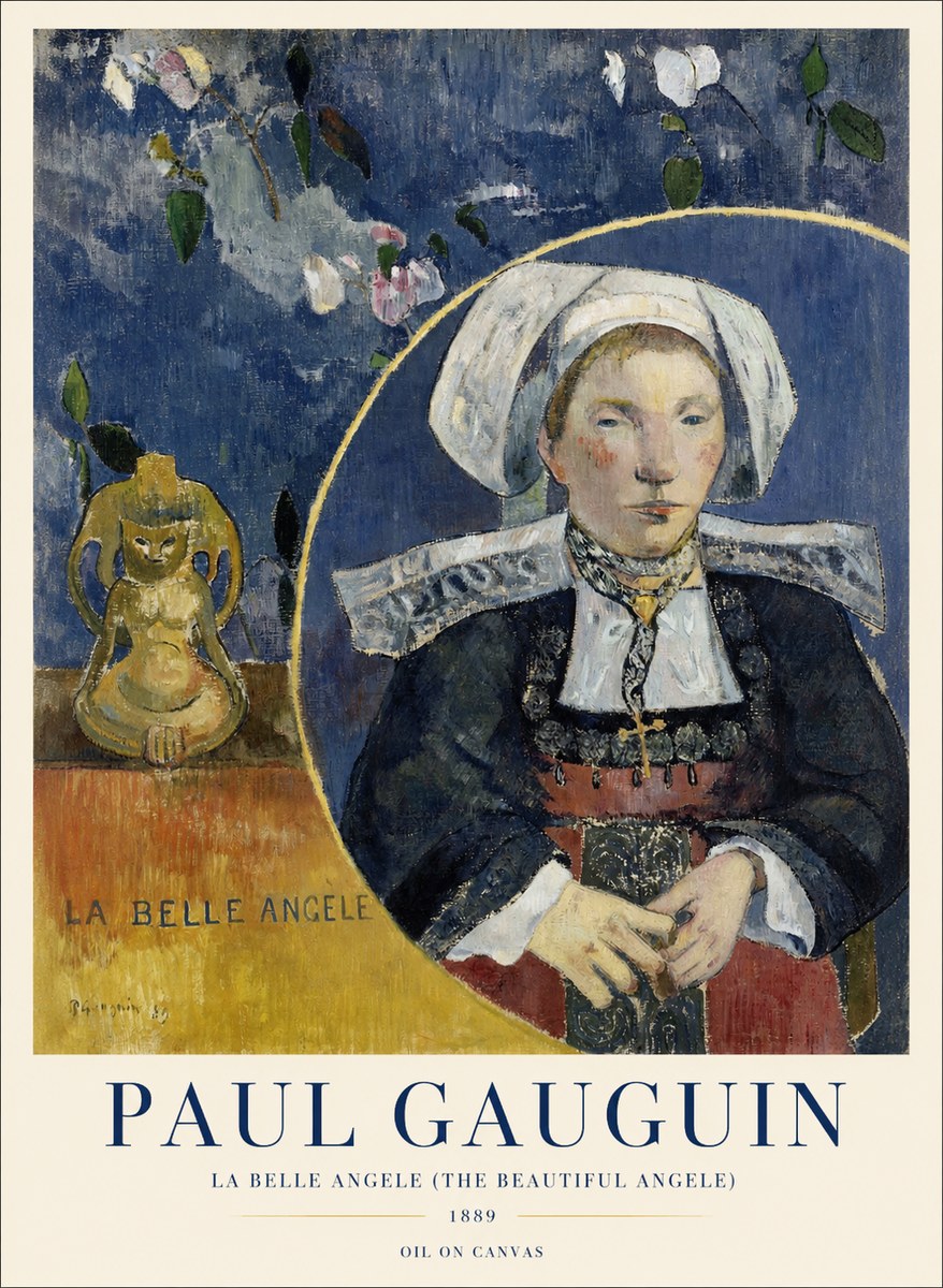 Paul Gauguin La Belle Angele No4 - Plakat