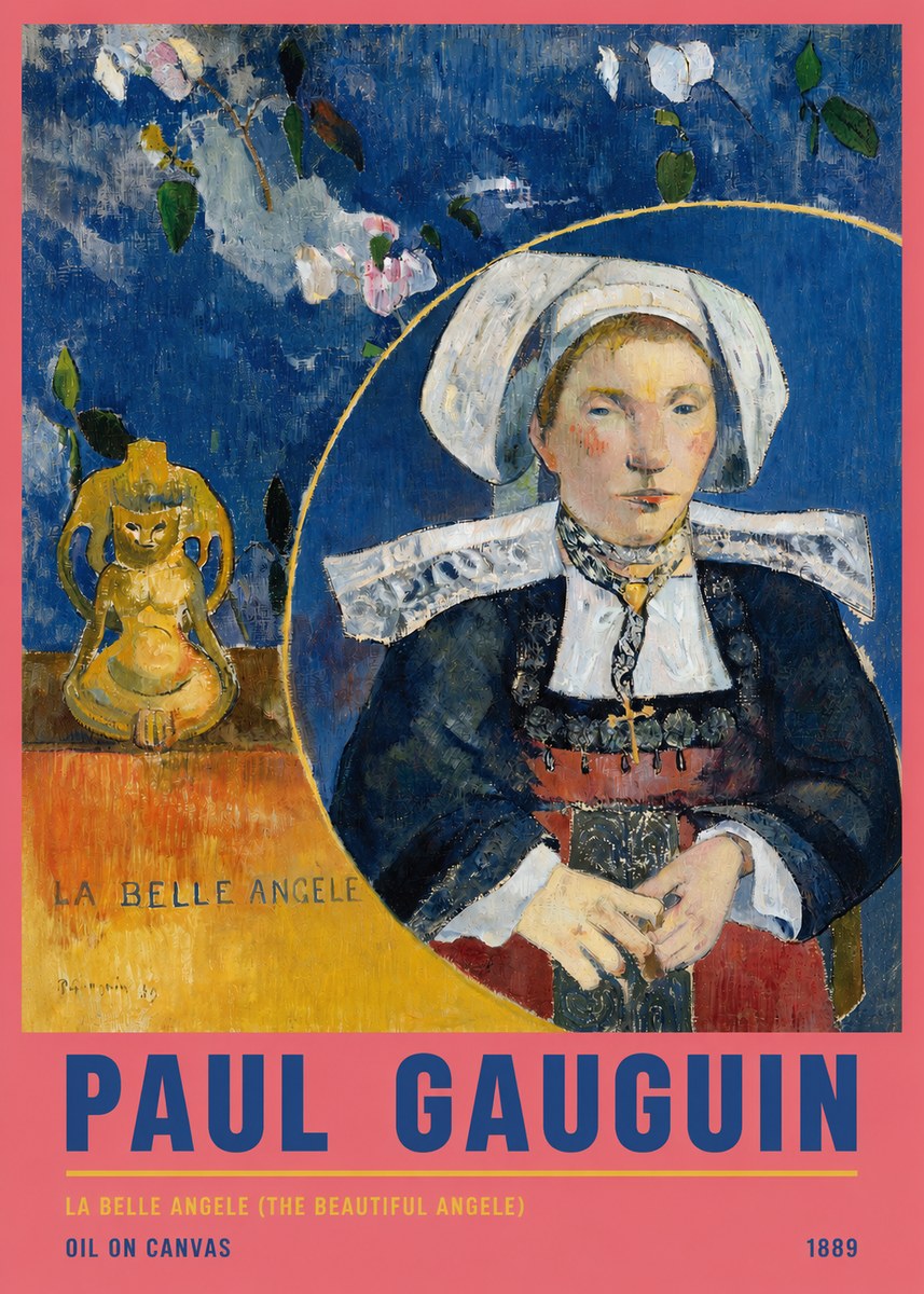 Paul Gauguin La Belle Angele No5 - Plakat