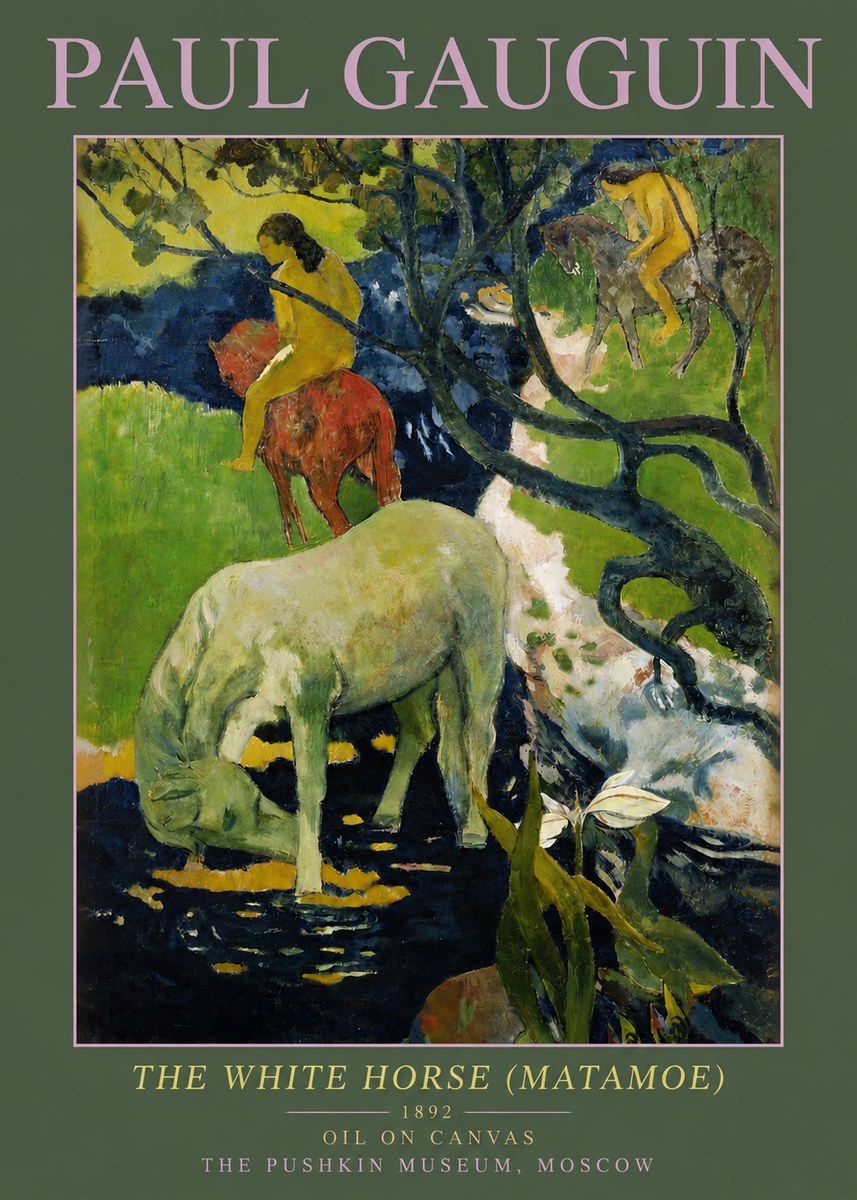 Paul Gauguin The Siamese (Tehura and Noa Noa) No6 - Plakat