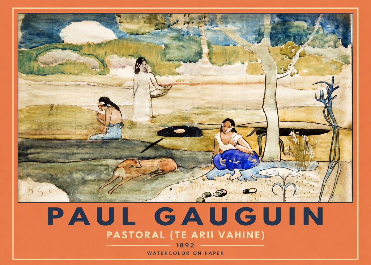 Paul Gauguin Pastoral (Te Arii Vahine) No2 - Plakat