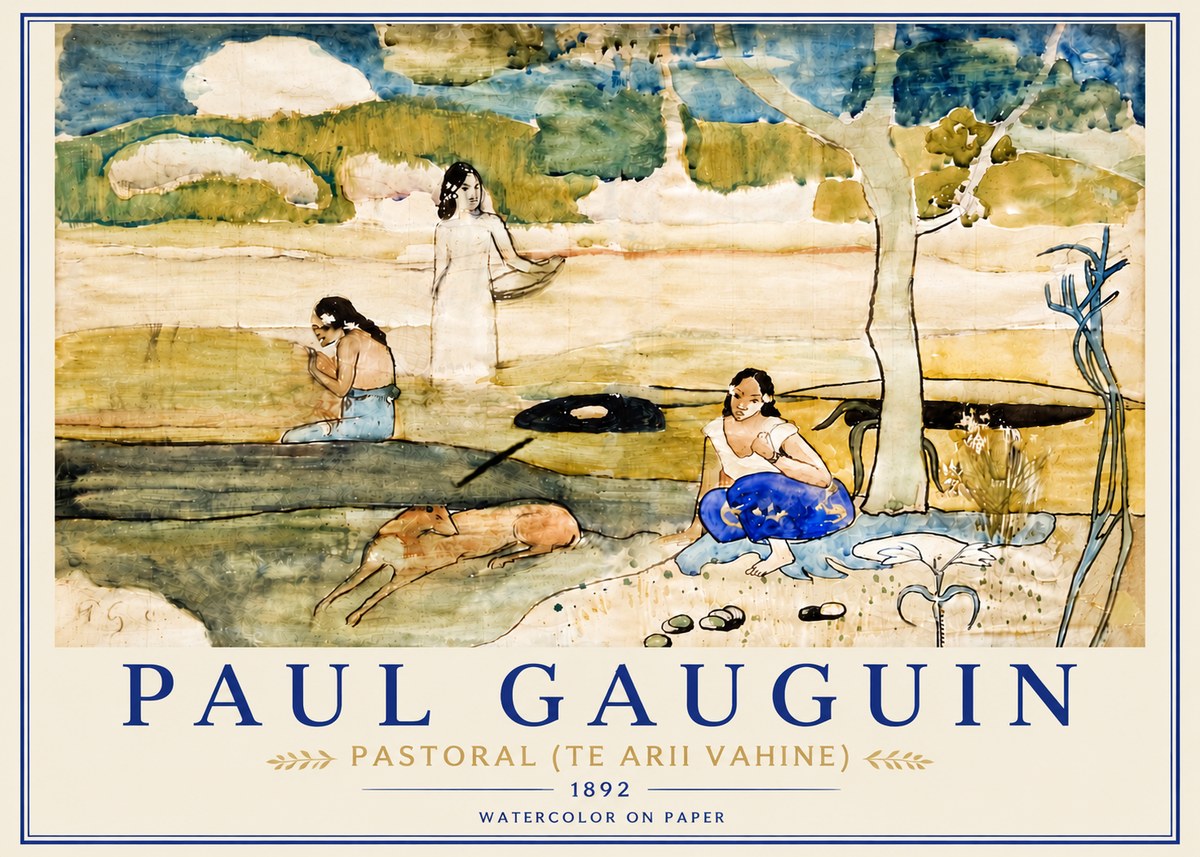 Paul Gauguin Pastoral (Te Arii Vahine) No5 - Plakat