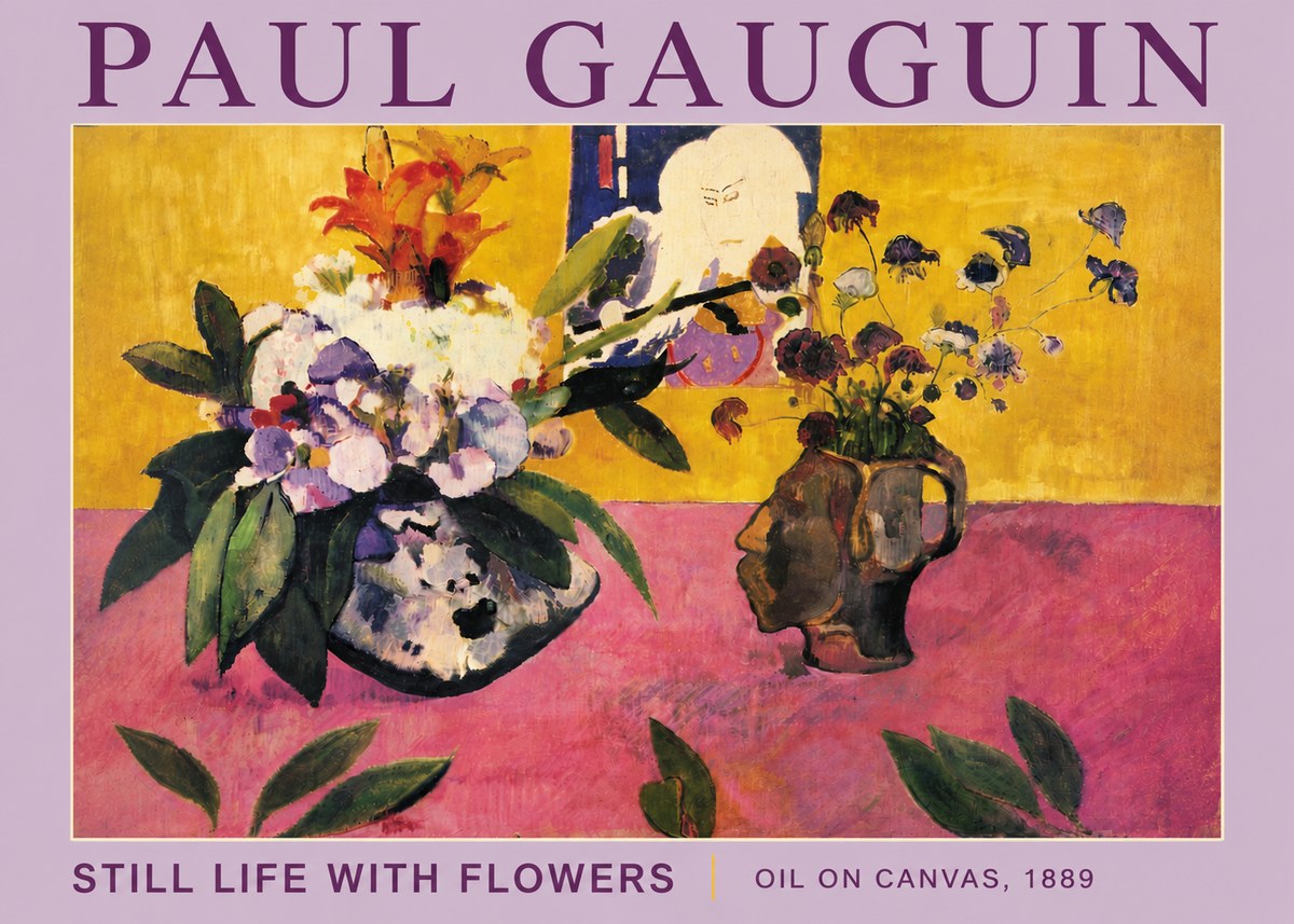 Paul Gauguin Still Life with Flowers No5 - Plakat