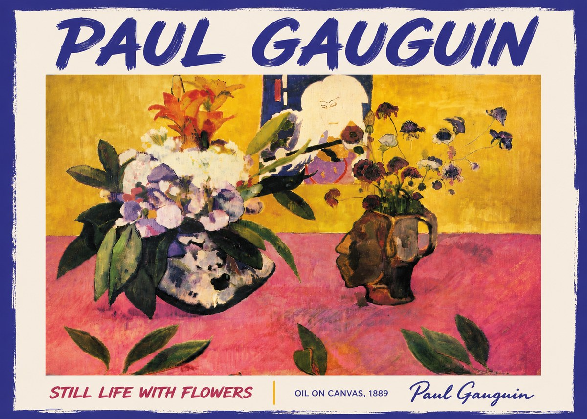 Paul Gauguin Still Life with Flowers No6 - Plakat