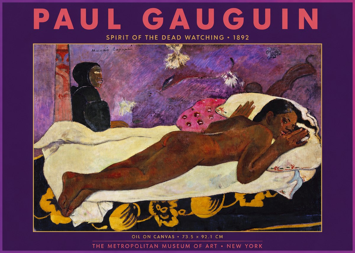 Paul Gauguin Manao Tupapau (the Spirit of the Dead Watches) No6 - Plakat